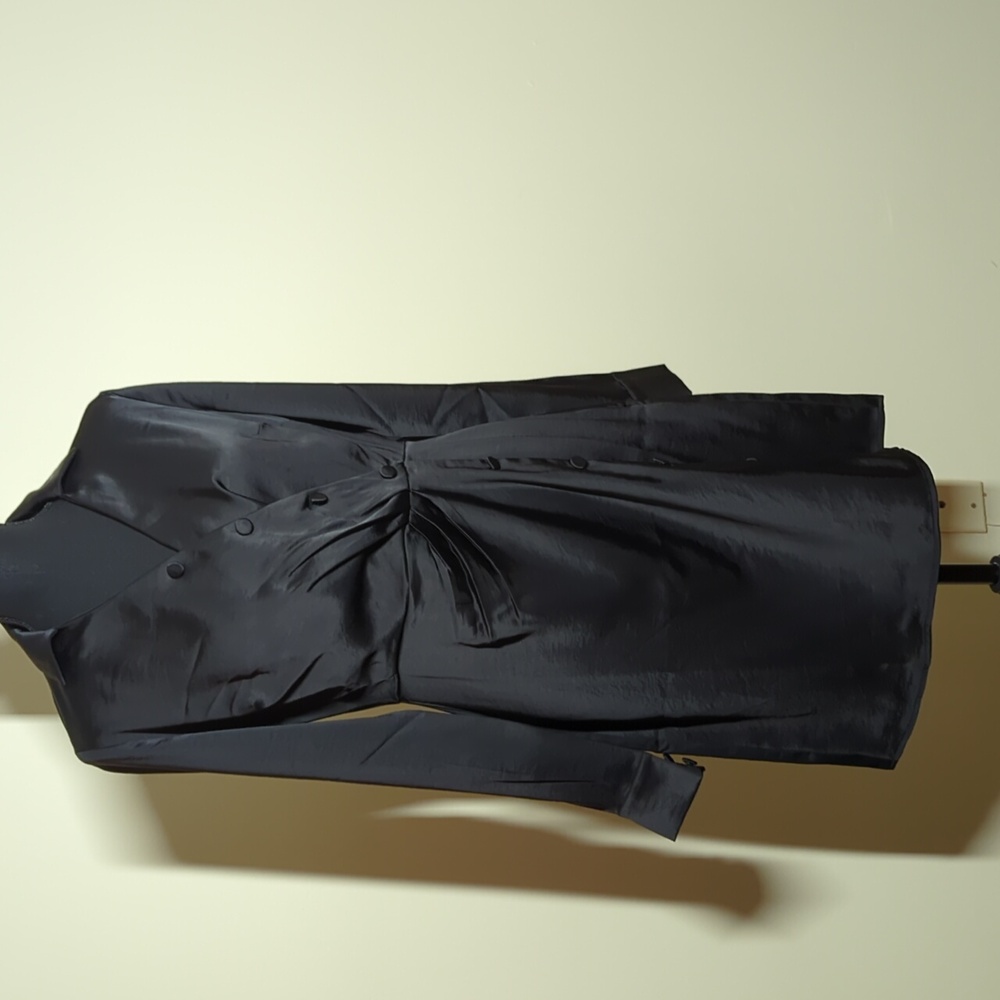 LOFT,  size 0, long sleeve, faux wrap LBD, side zip